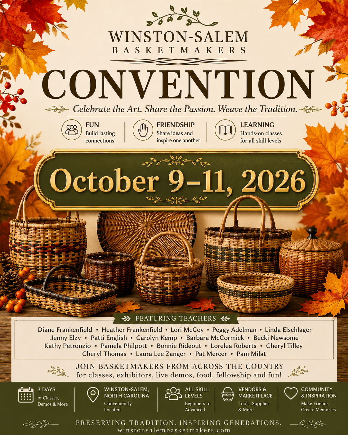 🧺 Let Freedom Weave: Winston-Salem/Arcadia Basketmaker’s Guild