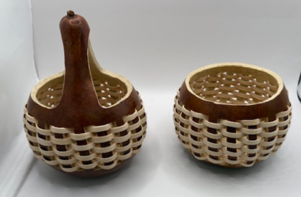 Discover Gourd Art: Where Basket Weaving and Gourds Come Together 2 gourd art and basket weaving